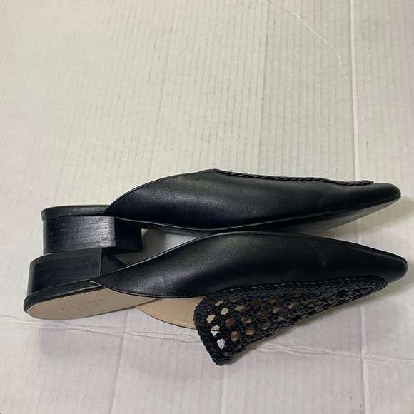 Cole Haan Grand OS Payson Woven Leather Mules Black Slip On Size 8B - Picture 8 of 10
